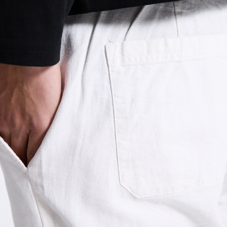 Linen blend pants "Ludvig" Off white